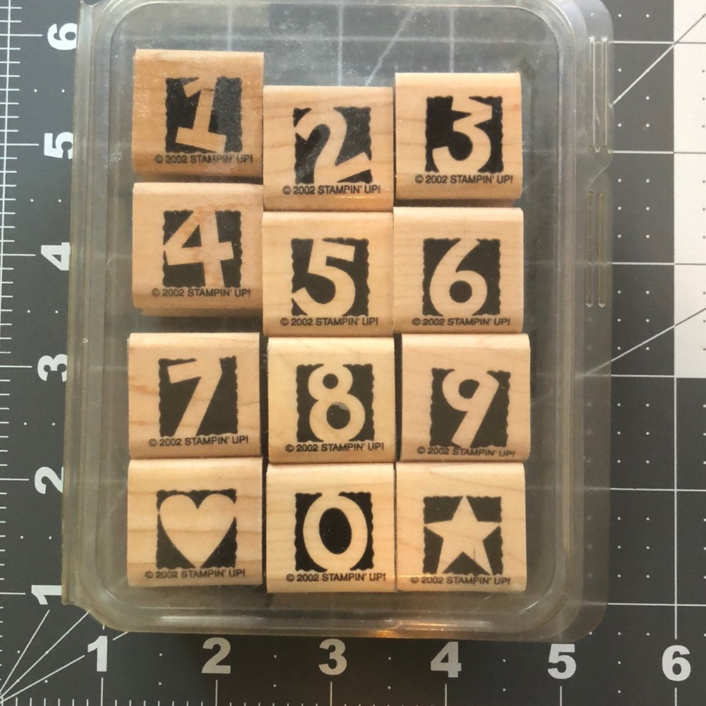 Stampin’ Up! Alphablock Numbers 2002